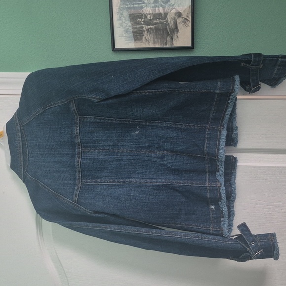 INC International Concepts Women's Denim Jacket - Dark Blue - Picture 6 of 6